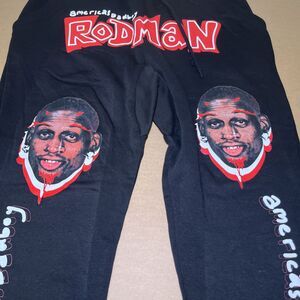 Dennis Rodman Sweat Pants Americas Bad boy Size Large
